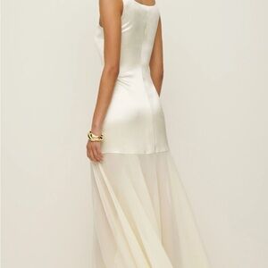 White Sleeveless Dress Reformation Zaire Dress/ white/ size 0/ NEW NEVER WORN